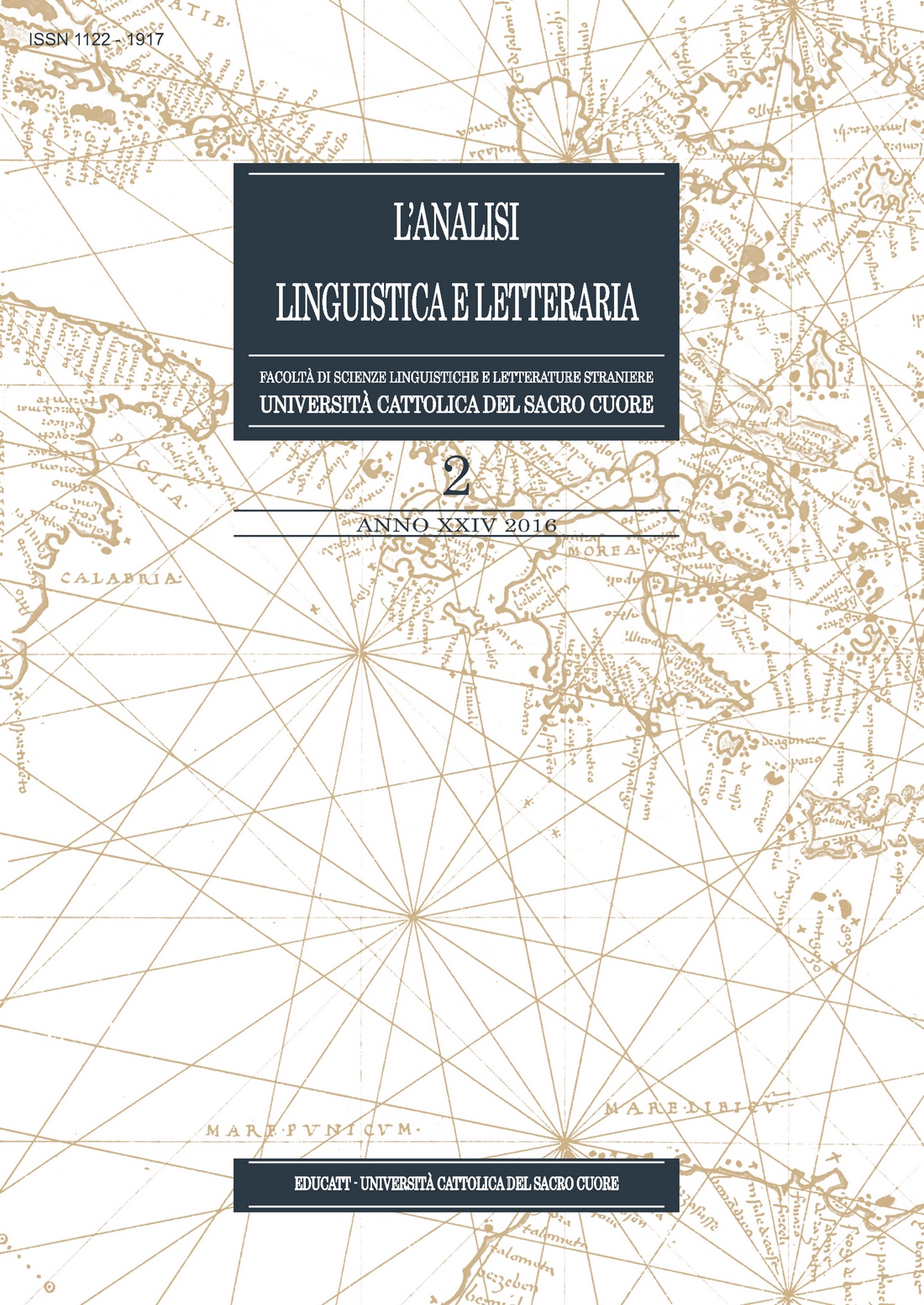 L'ANALISI LINGUISTICA E LETTERARIA 2016/2