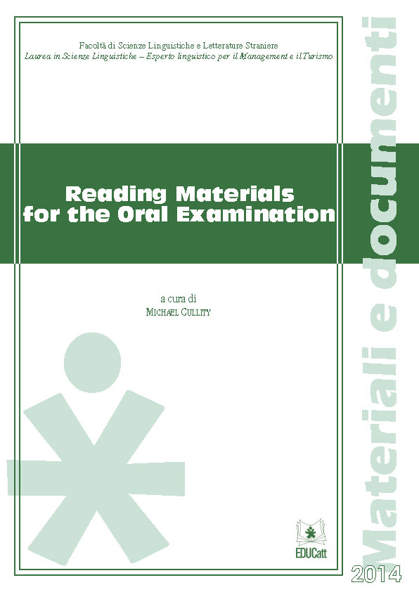 READING MATERIALS FOR THE ORAL EXAMINATION