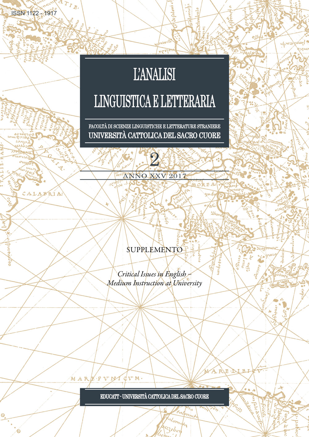 SUPPLEMENTO L'ANALISI LINGUISTICA E LETTERARIA 2017/2