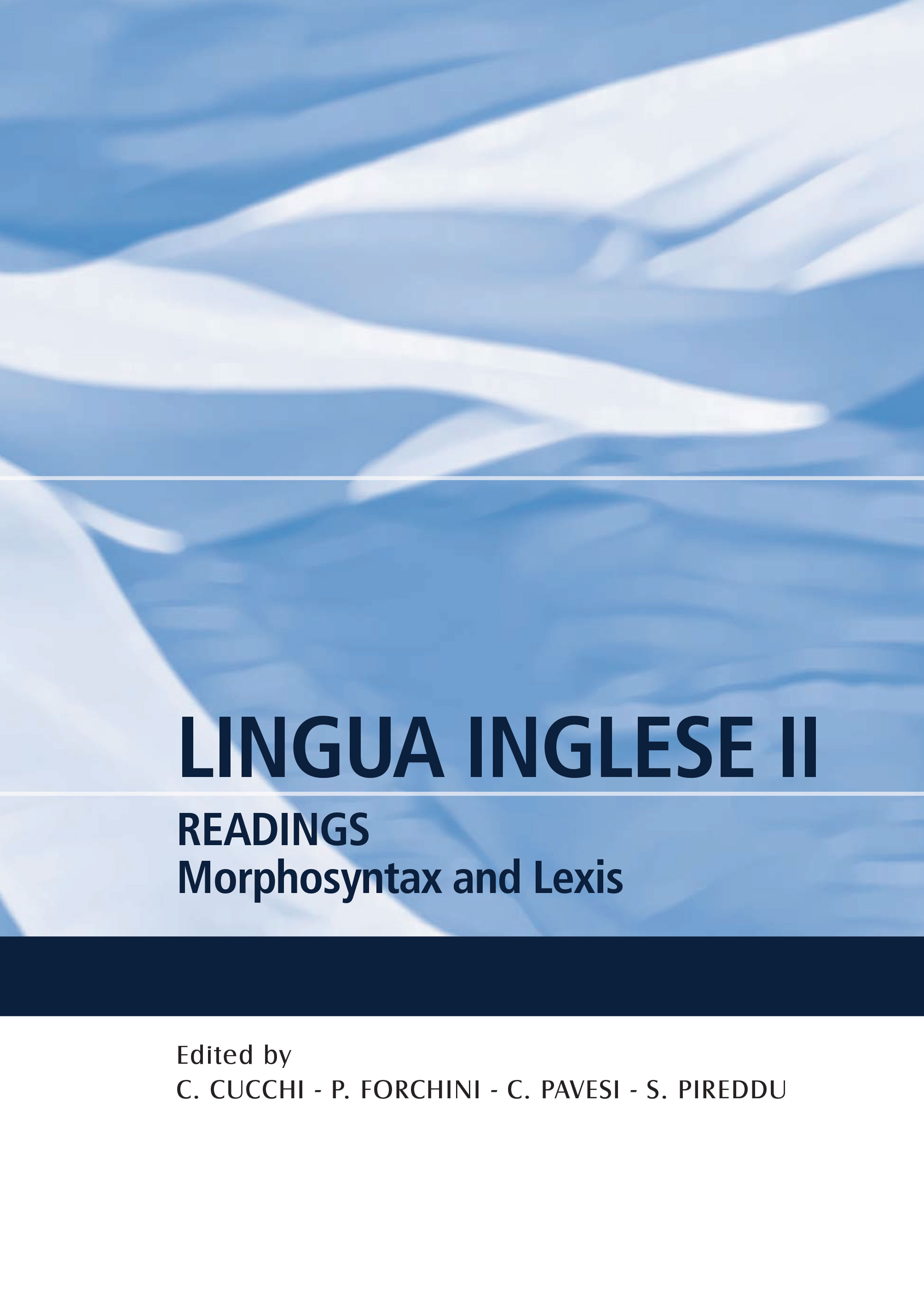 LINGUA INGLESE II. READINGS MORPHOSYNTAX AND LEXIS