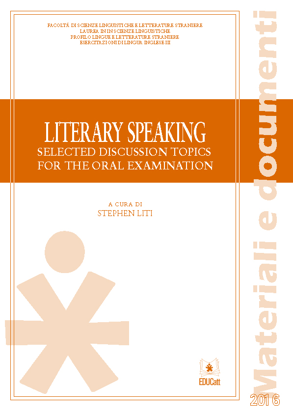 LITERARY SPEAKING. SELECTED DISCUSSION TOPICS FOR THE ORAL EXAMINATION