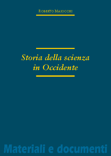 STORIA DELLA SCIENZA IN OCCIDENTE