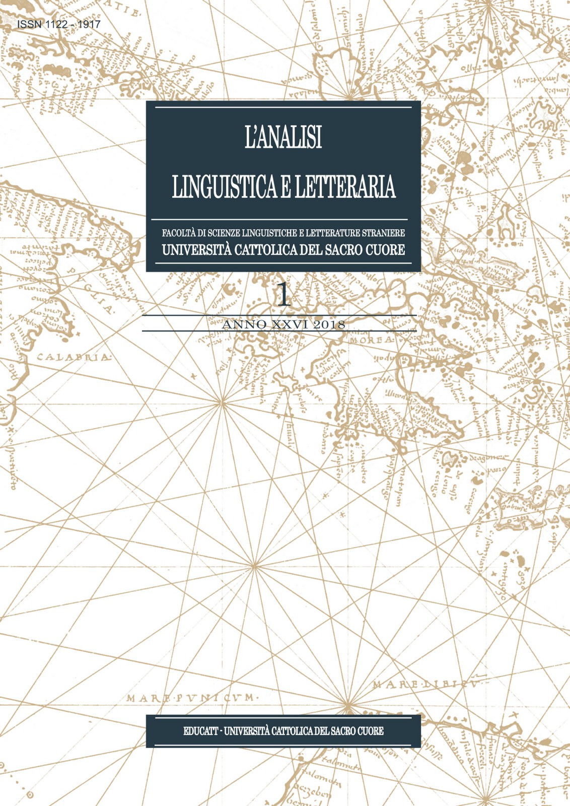 L'ANALISI LINGUISTICA E LETTERARIA 2018/1