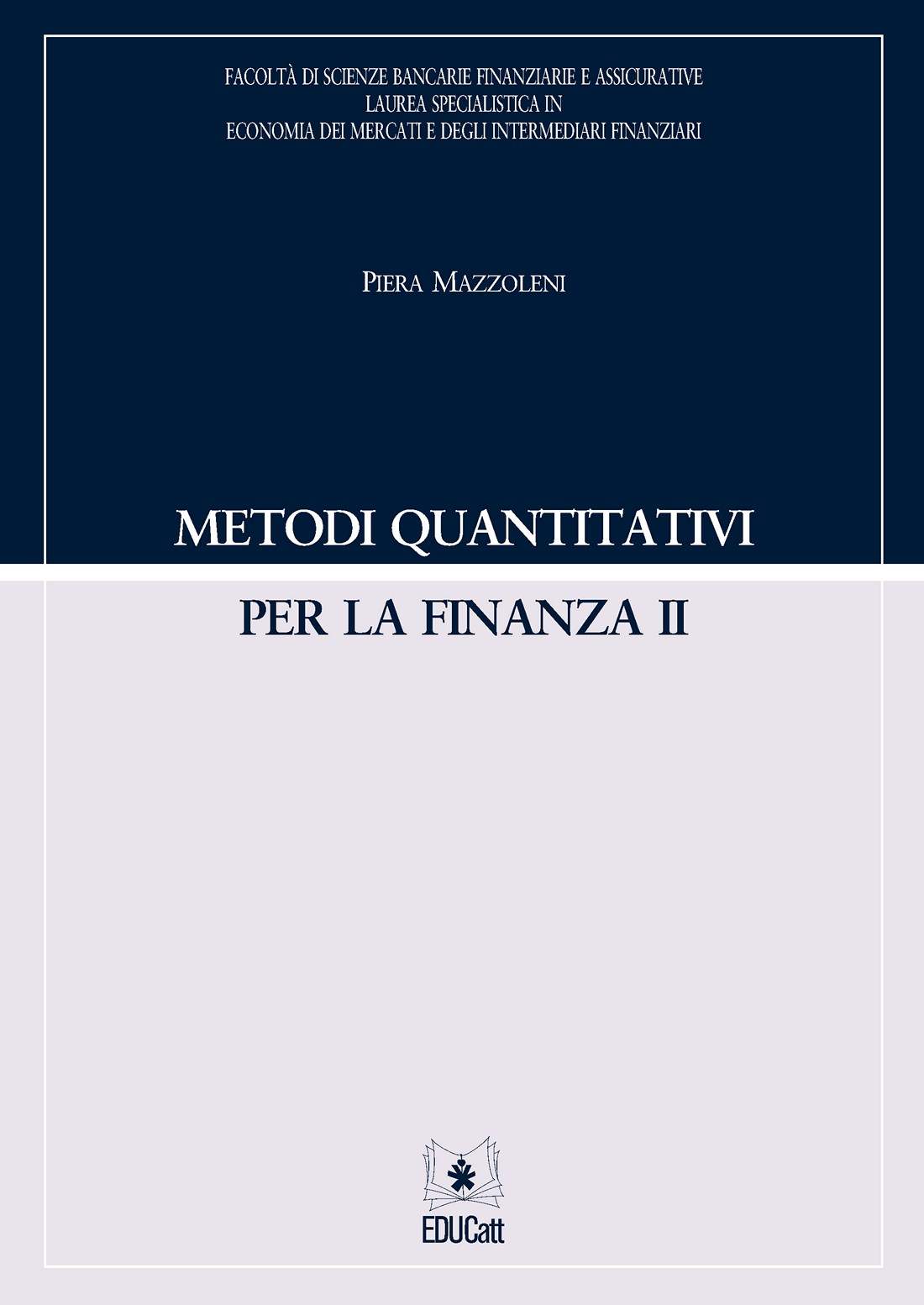 METODI QUANTITATIVI PER LA FINANZA II