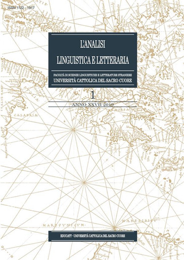 L'ANALISI LINGUISTICA E LETTERARIA 2019/1