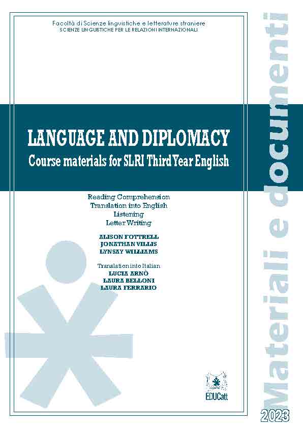 LANGUAGE AND DIPLOMACY 2023 (BANDA BLU)