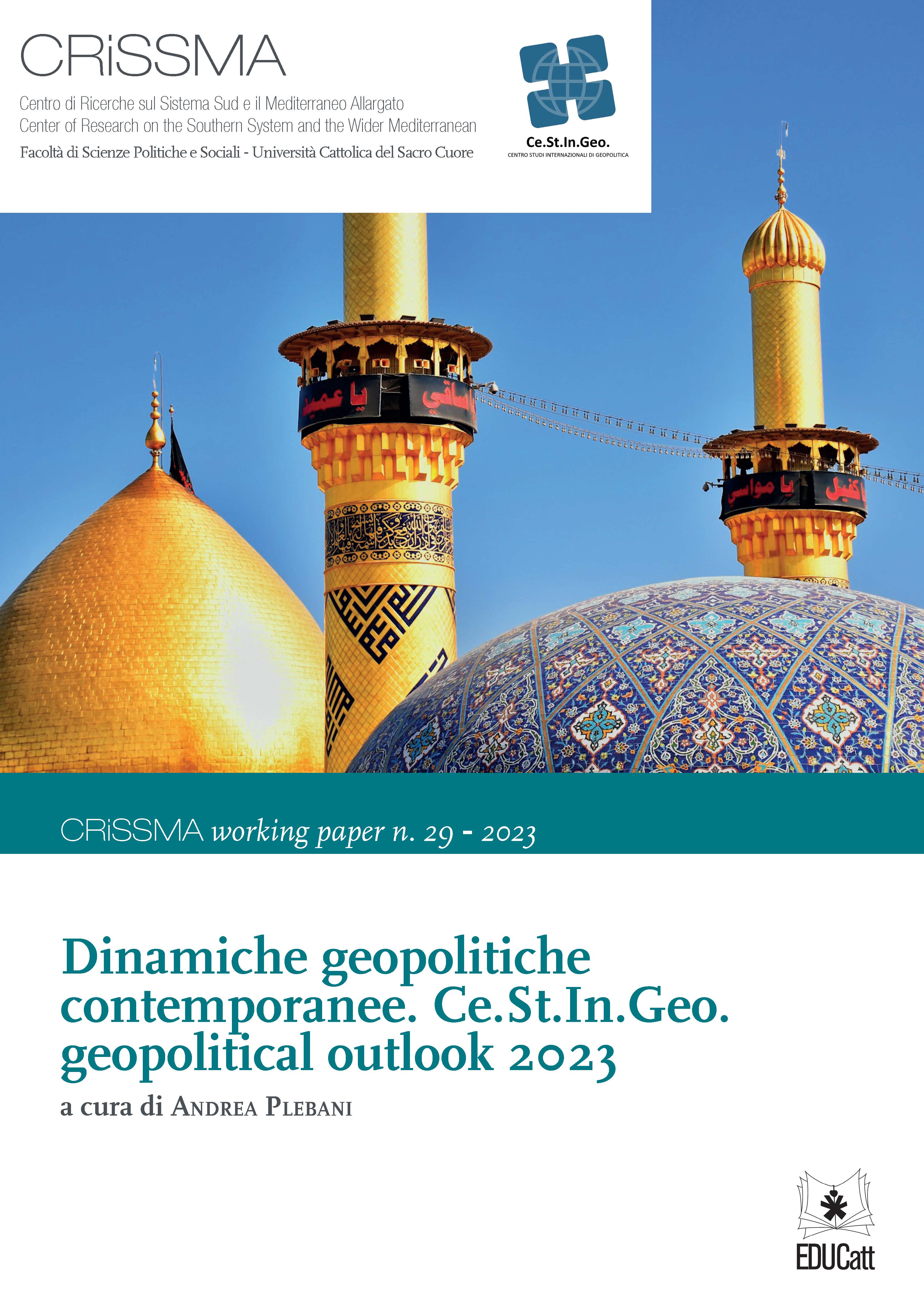 Dinamiche geopolitiche contemporanee. Ce.St.In.Geo. geopolitical outlook 2023