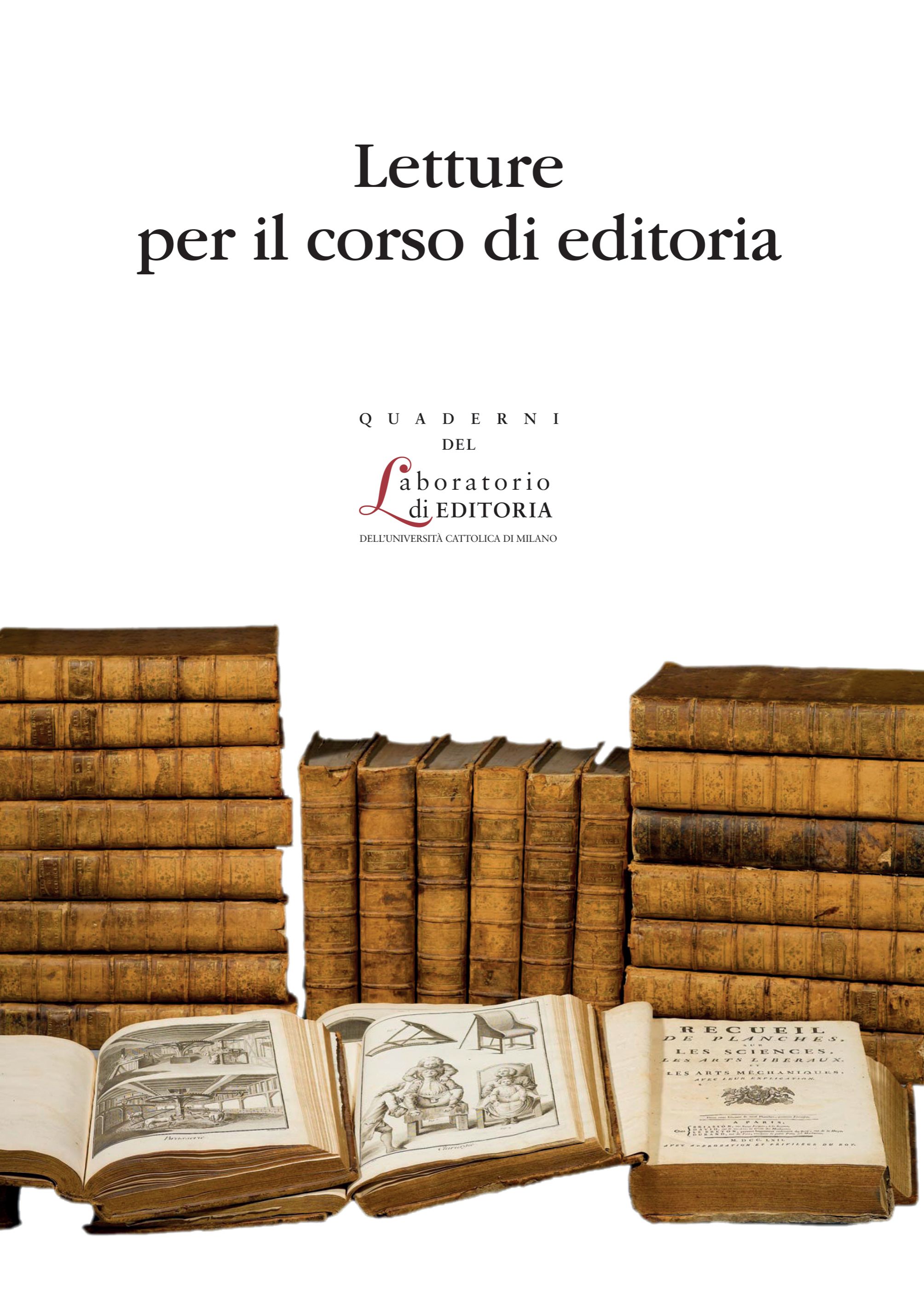 Letture per il corso di editoria